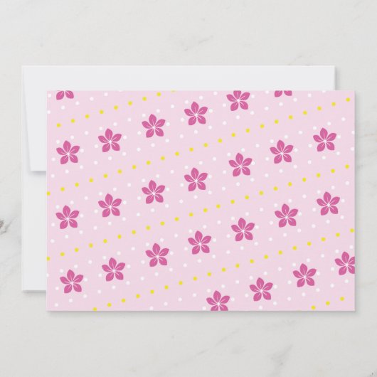 美しいスパバースデーパーティーリラックスパンプラ顔写真 招待状 (裏面)