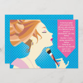 美しいスパ招待状 招待状 (正面/裏面)