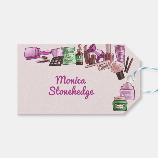 美しいスパ誕生会 ギフトタグ (正面(横))