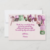 美しいスパ誕生会 サンキューカード (正面)