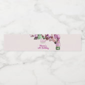 美しいスパ誕生会 ペットボトルラベル (シングルラベル)