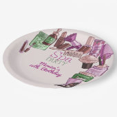 美しいスパ誕生会 ペーパープレート (アングル)