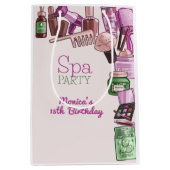 美しいスパ誕生会 ミディアムペーパーバッグ (正面)