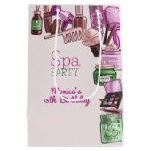 美しいスパ誕生会 ミディアムペーパーバッグ (裏面)