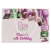 美しいスパ誕生会 ラージペーパーバッグ (裏面)