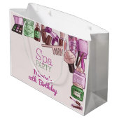 美しいスパ誕生会 ラージペーパーバッグ (裏面アングル)