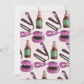 美しいスパ誕生会 招待状 (裏面)