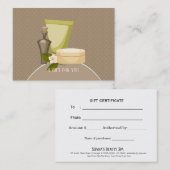 美しいスパ – あなたのためのギフト 割引カード (正面/裏面)