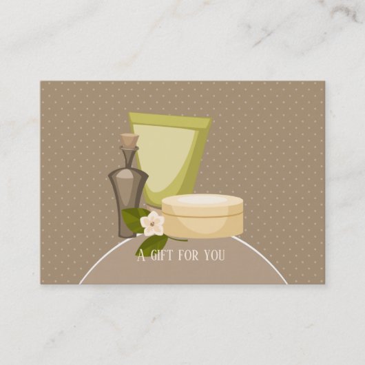 美しいスパ – あなたのためのギフト 割引カード (正面)