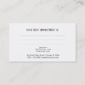 美しいスパ-アポイントメントカード 予約カード (裏面)