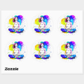 美しいスピリチュアルアートレディめい想ーズ ラウンドシール (シート)