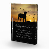 美しいスピリチュアルドッグメモリアル フォトブロック (右)