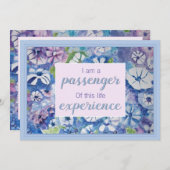 美しいスピリチュアル練習確認カード 招待状 (正面/裏面)