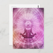 美しいスピリチュアル覚めの葉書 ポストカード (正面/裏面)