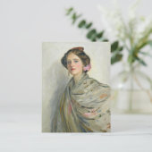 美しいスペイン人のショーニー夫人 | サー・ジョン・レイヴリー ポストカード (スタンド正面)