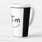 美しいスマイルラテマグ カフェラテマグ (右アングル)