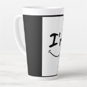 美しいスマイルラテマグ カフェラテマグ (左アングル)