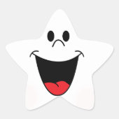 美しいスマイル 星シール (正面)