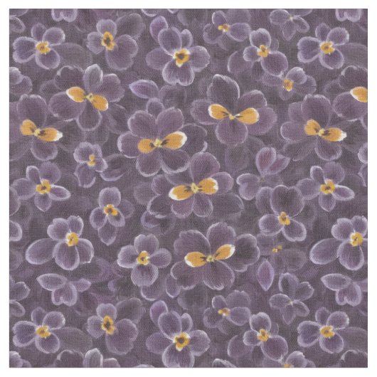 美しいスミレ ファブリック (クローズアップ)