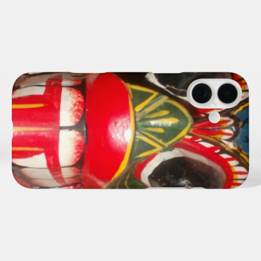 美しいスリランカの伝統的な火のマスクアート Case-Mate iPhoneケース (裏面 (横))