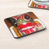 美しいスリランカ伝統的ン火面芸術 コースター (左側)