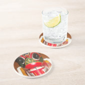 美しいスリランカ伝統的ン火面芸術 コースター (側面)