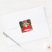 美しいスリランカ伝統的ン火面芸術 スクエアシール (封筒)