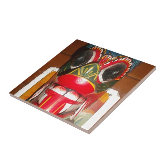 美しいスリランカ伝統的ン火面芸術 タイル (側面)