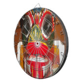 美しいスリランカ伝統的ン火面芸術 ダーツボード (正面右)