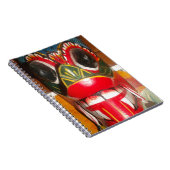 美しいスリランカ伝統的ン火面芸術 ノートブック (右側)