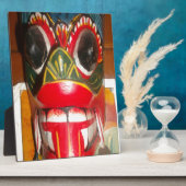 美しいスリランカ伝統的ン火面芸術 フォトプラーク (側面)