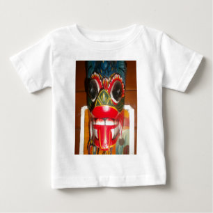 美しいスリランカ伝統的ン火面芸術 ベビーTシャツ