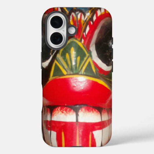 美しいスリランカ伝統的ン火面芸術 Case-Mate iPhoneケース (裏面)