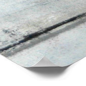 '美しいスリープ'ピンクとグレーの抽象芸術アート ポスター (角)