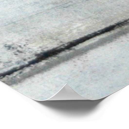 '美しいスリープ'ピンクとグレーの抽象芸術アート ポスター (角)