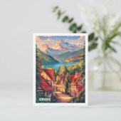 美しいスロベニア有名トラベルプレイス ポストカード (スタンド正面)