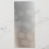 美しいスワンエレガントカスタムウェディングメニューカード メニュー (裏面)