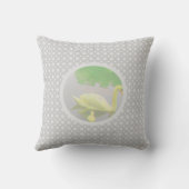 美しいスワン湖 クッション (裏面)