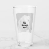 美しいスープに浸かる犬の白黒写真|過去記事 タンブラーグラス (裏面)