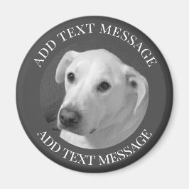 美しいスープに浸かる犬の白黒写真|過去記事 マグネット