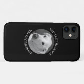 美しいスープに浸かる犬の白黒写真|過去記事 Case-Mate iPhoneケース (裏面(横))