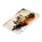 美しいセゴヴィアスペイ絵を描ン城 マグネット (左側)