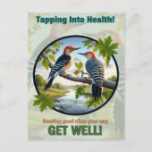 美しいセッカクドリの回復を願う  ポストカード (正面)