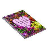 美しいセレニティ祈りの言葉写真デザイン ノートブック (右側)