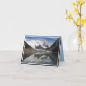 美しいセロトーレ、パタゴニア、マウンテンビュー カード (黄色い花)