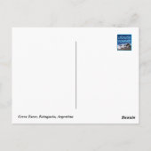 美しいセロトーレ、パタゴニア、マウンテンビュー ポストカード (裏面)