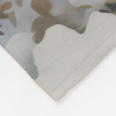 美しいセーブルハスキー フリースブランケット (角)