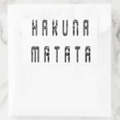 美しいゼブラプリントパターンアートデザイン 長方形シール (バッグ)