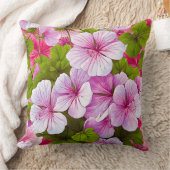 美しいゼラニウムブルーミング装飾用クッション クッション (ブランケット)