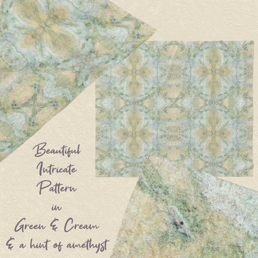 美しいソフトグリーンと黄パターン(の模様が)ある色 フリースブランケット